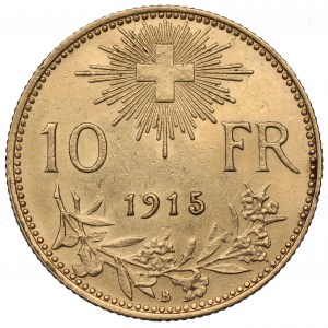 Switzerland, 10 francs 1915