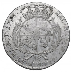 Germany, Saxony, Friedrich August II, 18 groschen 1754
