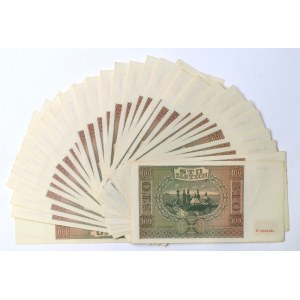 GG, 100 złotych 1941 część paczki bankowej (31 egz.)