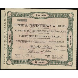 Polska, 1 akcja na 10.000 marek polskich, 1924, Warszawa