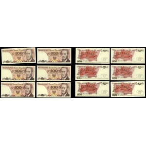 Polska, 6 x 100 złotych, 1.06.1986
