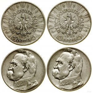 Poland, 2 x 5 gold, 1935 and 1936, Warsaw