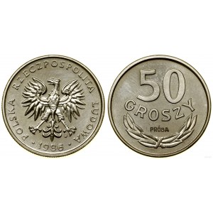 Poland, 50 grosz, 1986, Warsaw