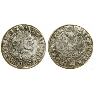 Silesia, 3 krajcars, 1653 GH, Wrocław