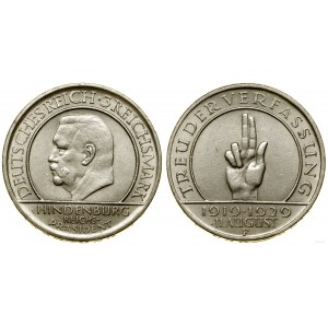 Niemcy, 3 marki, 1929 F, Stuttgart