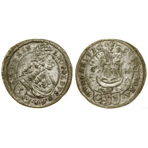 Hungary, 3 krajcars, 1698 CH, Bratislava