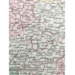 Mapa Śląska - Silesia [ Śląsk ] - staloryt ręcznie kolorowany - Londyn 1807 [ R. Wilkinson, B. Smith] [Wrocław, Świdnica, Pszczyna Bytom Cieszyn, Milicz, Głogów]