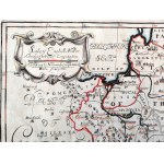 Mapa - Polska, Węgry, Wołoszczyzna, Krym - ok. 1700r [ miedzioryt ręcznie kolorowany], „A New Map of Present Poland, Hungary, Walachia, Moldavia, Little Tartary...”. E. Wells