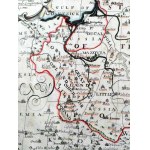 Mapa - Polska, Węgry, Wołoszczyzna, Krym - ok. 1700r [ miedzioryt ręcznie kolorowany], „A New Map of Present Poland, Hungary, Walachia, Moldavia, Little Tartary...”. E. Wells