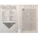 Map of Poland and Silesia - POLONIA - Gerard Mercator, Henric Hondius - 1636 POLONIA REGNUM [ copperplate hand colored engraving].