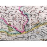 Mapa Polski i Śląska - POLONIA - Gerard Mercator, Henric Hondius - 1636 POLONIA REGNUM [ miedzioryt ręcznie kolorowany]