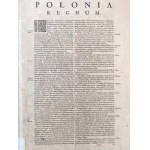 Mapa Polski i Śląska - POLONIA - Gerard Mercator, Henric Hondius - 1636 POLONIA REGNUM [ miedzioryt ręcznie kolorowany]