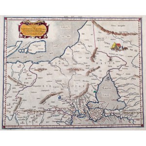 Mapa Sarmacji i Germanii z 1578 roku [Polska] - Mercator według Ptolemeusza - Amsterdam 1730