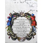 Mapa Mazowsza i Podlasia - I Rzeczpospolita - Nicolas Sanson, Paryż 1665 rok