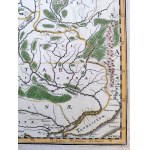 Mapa terenów Germanii i Sarmacji z czasów wędrówki ludów - miedzioryt kolorowany N. Sanson Amsterdam 1655 [Polska, Litwa, Ukraina]