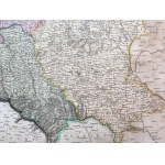 Mapa Polski - z rozbiorowym podziałem terytorium Rzeczypospolitej - Londyn 1814 [ Pinkerton]