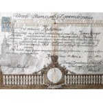 Dyplom czeladniczy - Urząd Starszych Ślusarzy - Radom 1924 [ litografia- proj. Feliks Łopieński, ślusarstwo]