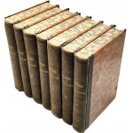 Tacyt - Dzieła - Komplet T.I -VII, Paryż 1843 [ Ex libris Hrabiego Adama Gołuchowskiego, herb Leliwa]
