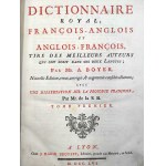 Boyer A. - Dictionnaire Royal - Lyon 1761