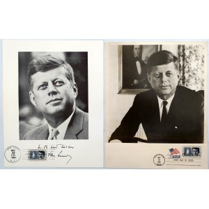 Fotografie portretowa - Prezydenta J.F. Kennedye'go - Stempel Boston i New York 1964