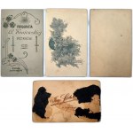 Piotrków Trybunalski - zbiór 4 fotografii z różnych atelier ok 1900 roku