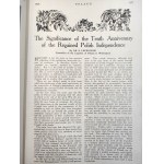 POLSKA [ POLAND] nr. specjalny czasopisma z okazji 10-lecia Odzyskania Niepodległości - New York 1928 [ patriotyk], proj. okładki Władysław Benda