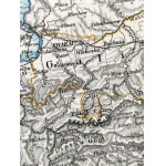 Adolf Stiler - Mapa Cesarstwa Niemiec z terenami Polski - 1872 rok