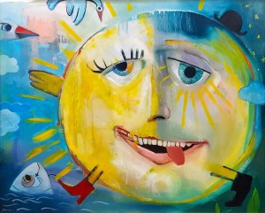 Wojciech Muda/Munke (ur. 1981), Słońce z przyjaciółmi zwiedzą świat, 2014