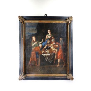 Deposition of Christ in the sarcophagus XVII century