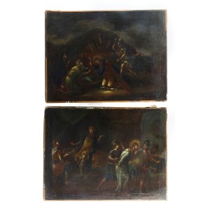 Pair of scenes from the passion of Christ XVII century