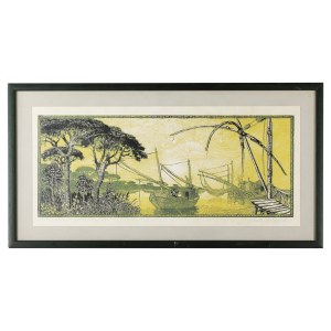 View of the Ravenna plains , multiple on paper first half of the 20th century