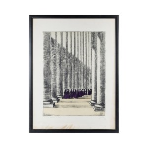 Colonnade of San Pietro, multiple on paper