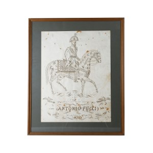 Knight Antonio Pucci on horseback mid 19th century