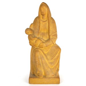 Madonna with Child, sculpture in volume first half of the 20th century