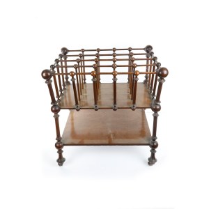 Magazine rack in walnut first half of the 20th century