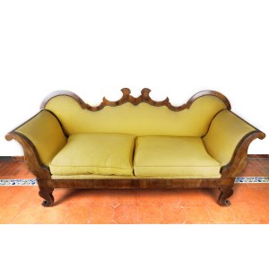 Walnut briar canapé second half of the 19th century