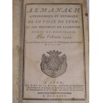 1775. ALMANACH astronomique et historique de la ville de Lyon (...) pour l'année 1775. (…).