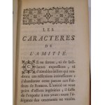 1761. [AUGUST III SAS] CARACCIOLI LOUIS ANTOINE, Les caracteres de l'amitié (…). Nouvelle édition. Corrigée & augmentée.