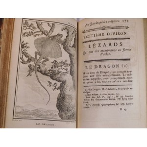 1788 LA CEPEDE COMTE DE, Histoire naturelle des quadrupédes, ovipares et des serpens (...). Tome deuxième.