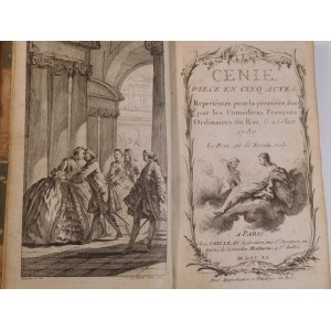1751. GRAFIGNY FRANCOISE de, Cénie, pièce en cinq actes (…).