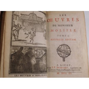 1703. LES OEUVRES DE MONSIEUR DE MOLIERE (…).