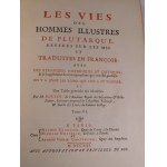 1721. PLUTARQUE, Les Vies des Hommes illustres (…).