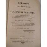1814. LABAUME Eugène, Relation circonstanciée de la Campagne de Russie (…).