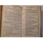 1825. [NAPOLÉON], Les Cinq Code du Royaume (…) tableau des distances de Paris aux tous les chefs-lieux des departements (…).