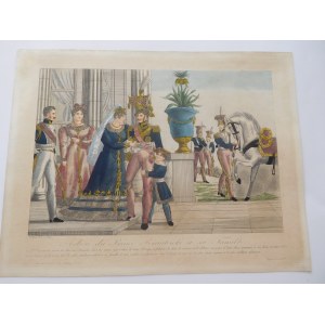 1837. WILLAEYS Félix, Adieu du Prince Poniatowski à sa famille.