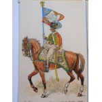 Ca 1950 LEROUX Pierre Albert, Napoléon 1807. Eine Sammlung von 9 Militärpostkarten, die die Armee von Napoleon zeigen.
