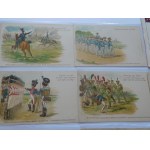 Ca 1900. ZBIÓR 50 wojskowych kart pocztowych wojsk Królestwa Bawarii z okresu wojen Napoleona i XIX w.