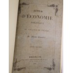 1845. CHEVALIER Michel, Cours d'économie politique fait au collége de France (...).