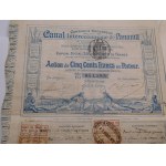 1880-1932. ZBIÓR 4 dokumentów, akcji i pocztówek marynistycznych.