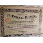 1920-25. collection of 3 Polish-French oil industry shares DĄBROWA.